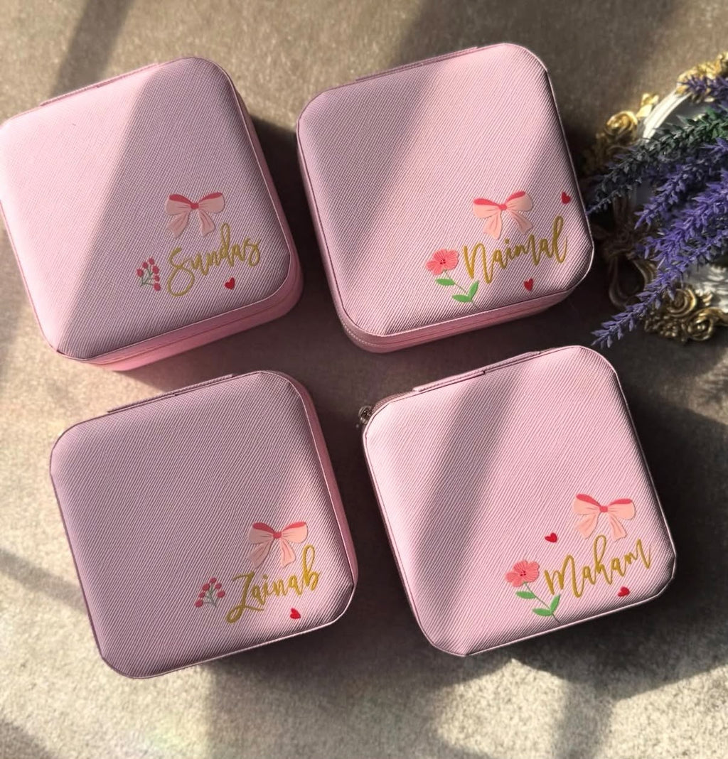 Personalized Glass Tumbler & Jewelry Box Gift Set – Custom Name Gifts