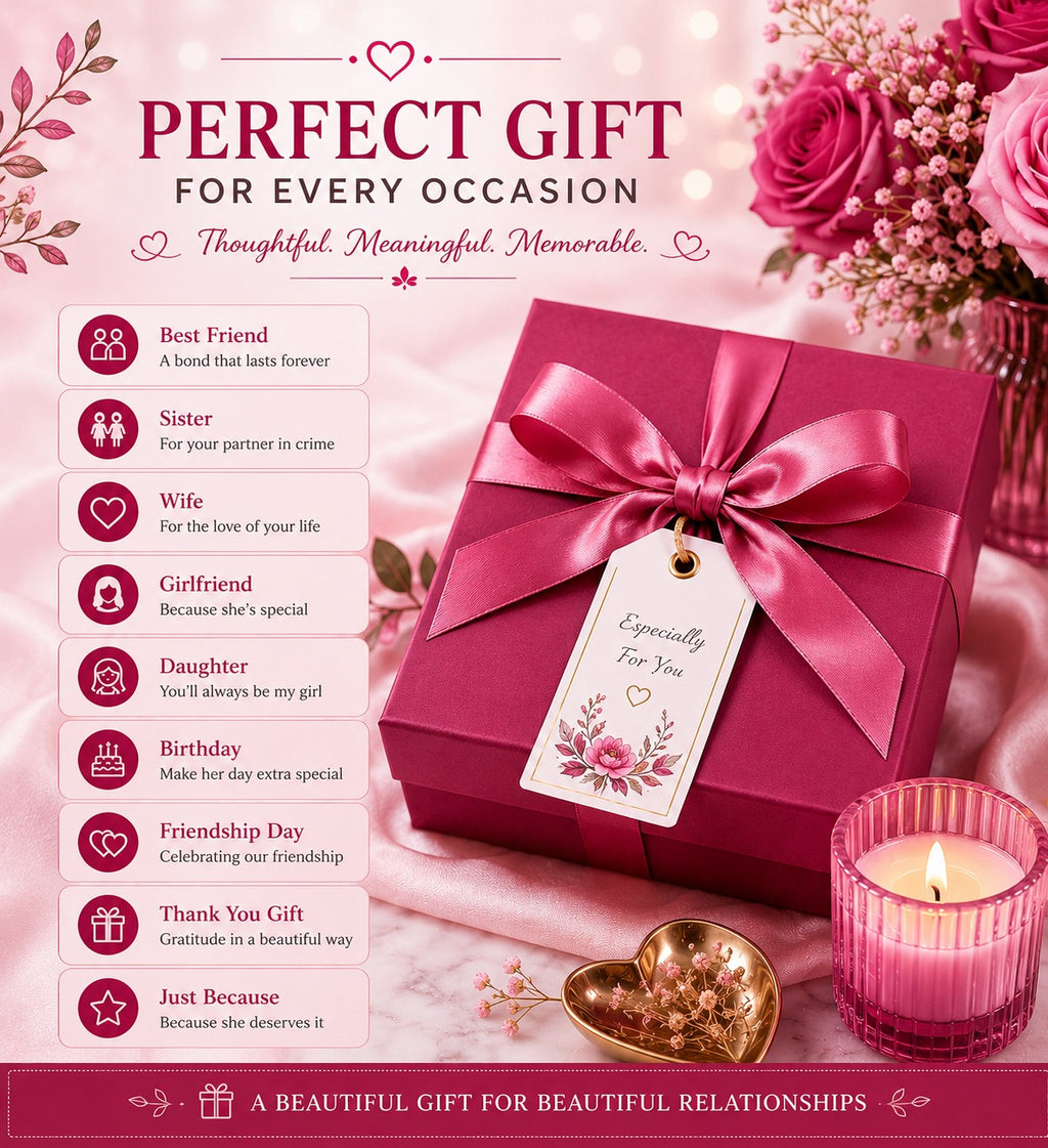 9-Piece Women's Fashion & Beauty Hamper – Jewelry, Hair Accessories & Press-On Nails