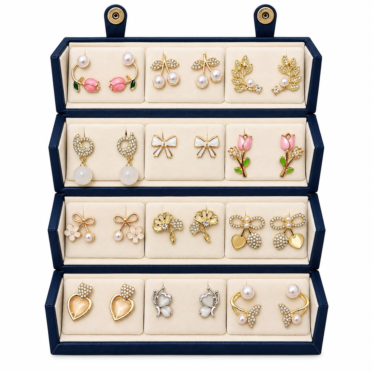 Personalized Jewelry Organizer Box – Elegant Gift for Women, Custom Name Jewelry Storage Case