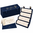 Personalized Jewelry Organizer Box – Elegant Gift for Women, Custom Name Jewelry Storage Case