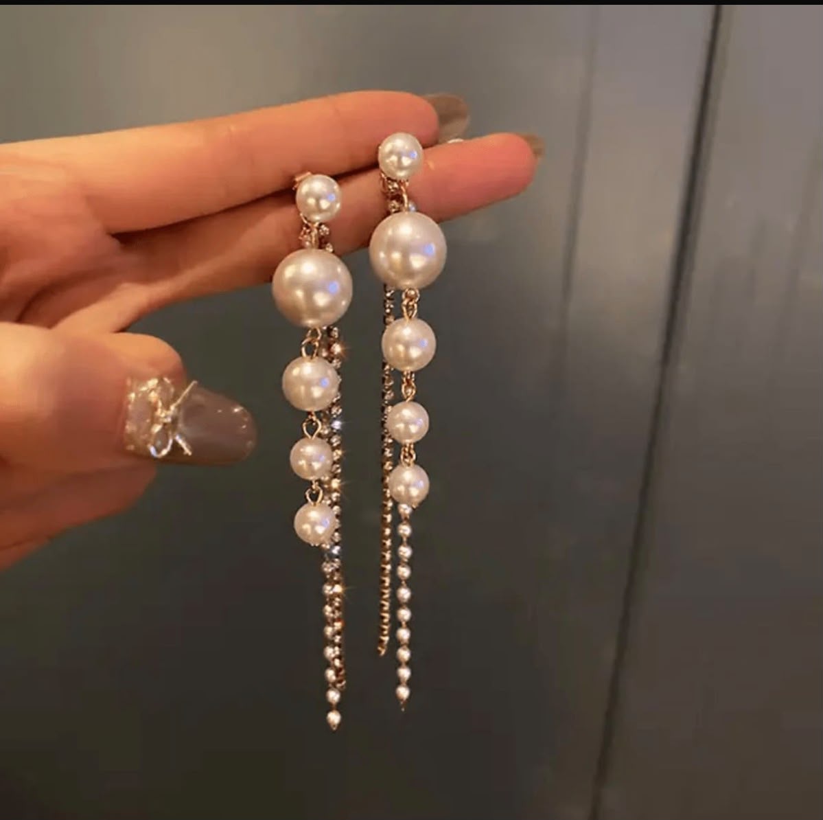 Pearl Drop Dangle Earrings – Elegant Long Pearl Statement Earrings