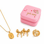 Mystery Jewelry Box for Women – Gold Plated Necklace, Earrings & Ring Set