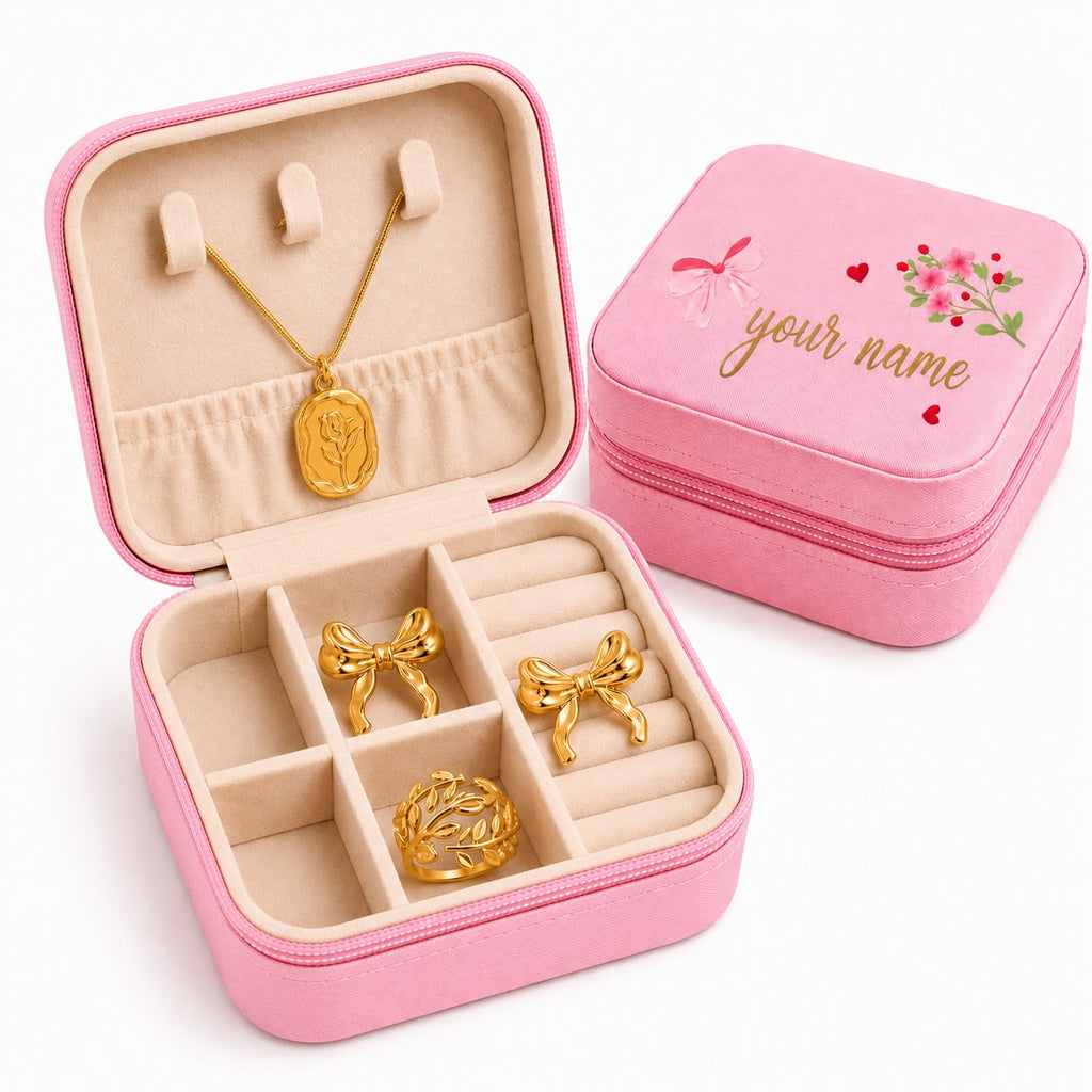 Mystery Jewelry Box for Women – Gold Plated Necklace, Earrings & Ring Set